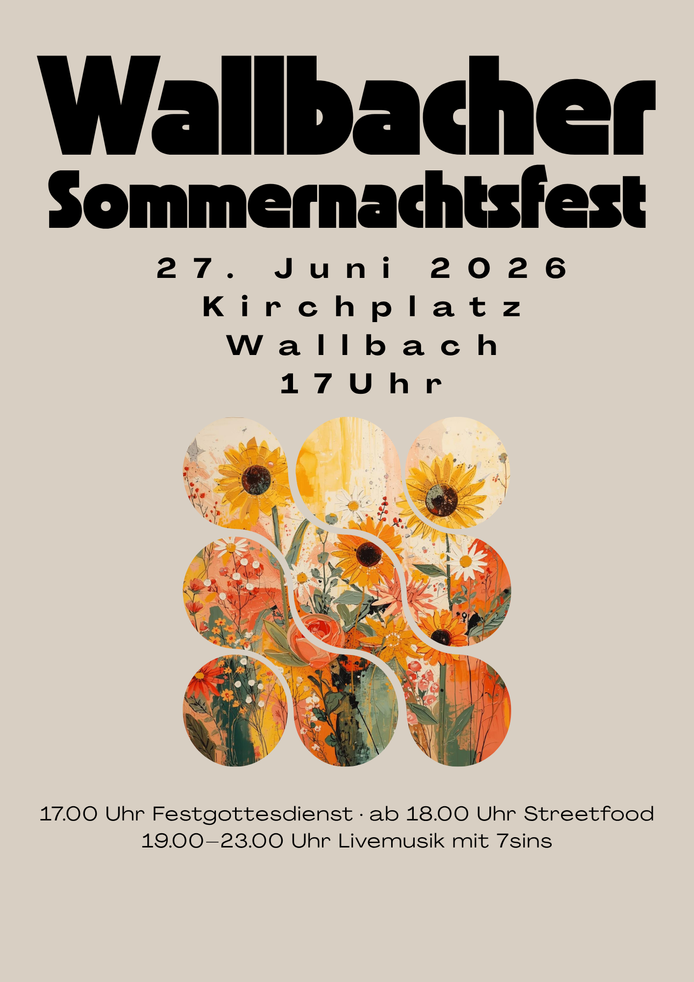 Plakat Wallbacher Sommernachtsfest 2026
